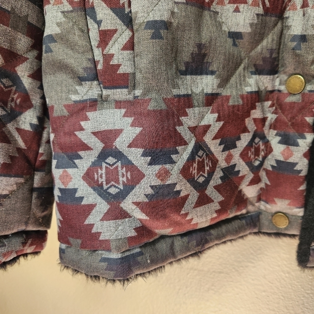 Pendleton Womens Reversible Aztec Print/Faux Fur … - image 3
